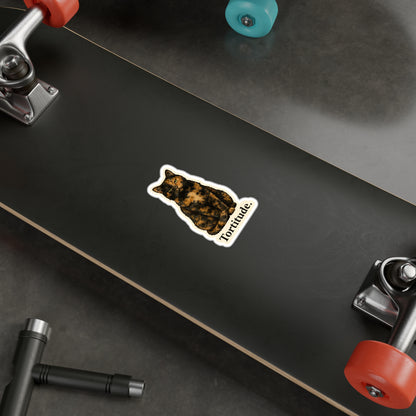 Tortitude - Tortoiseshell Cat Sticker