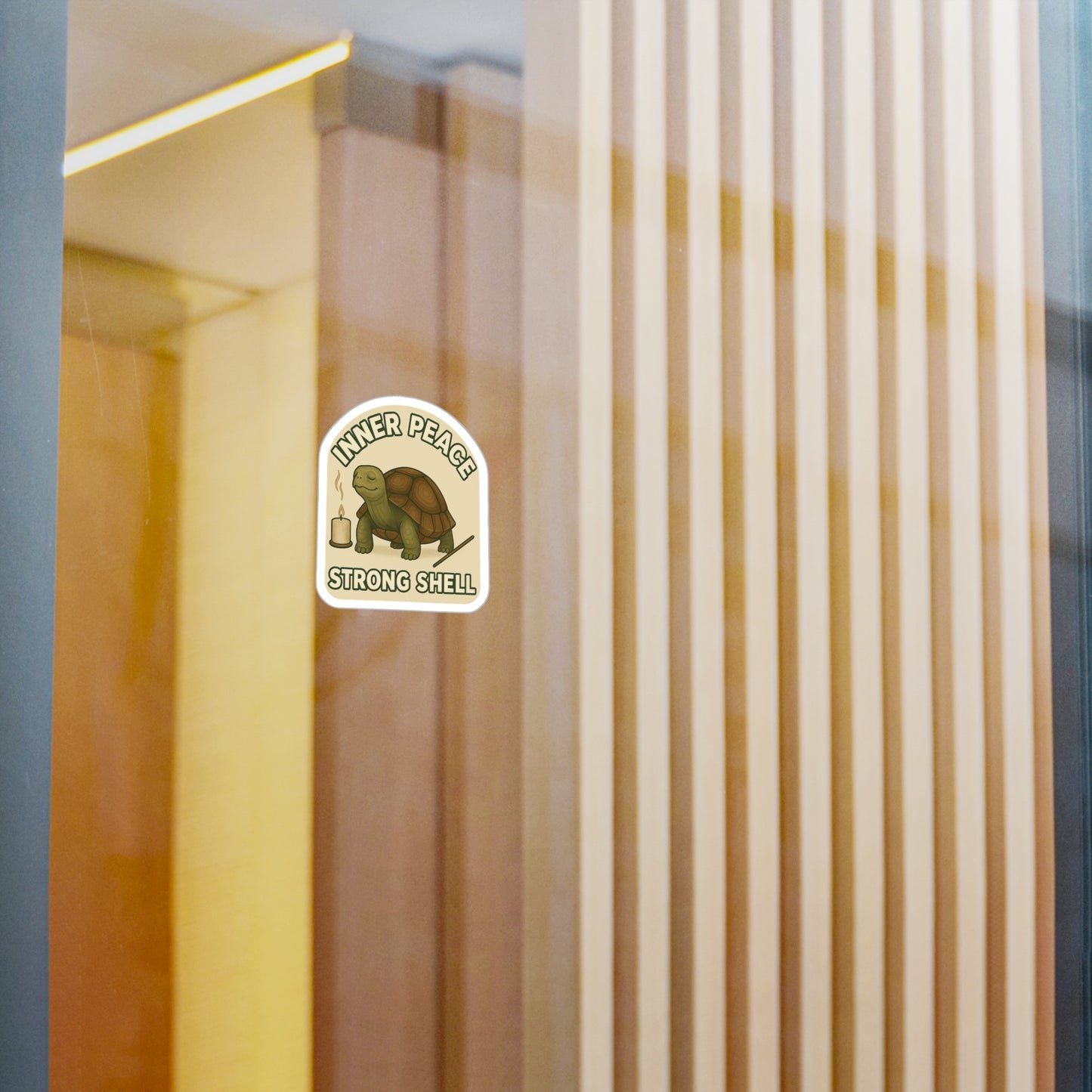 Inner Peace, Strong Shell - Tortoise Sticker