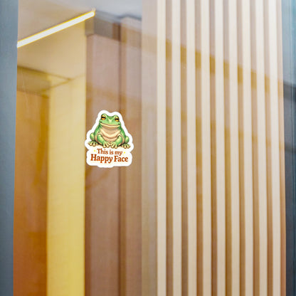 This is My Happy Face - White's Tree Frog Sticker