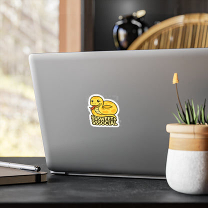 Sssweet & Sssocial - Yellow Ball Python Snake Sticker