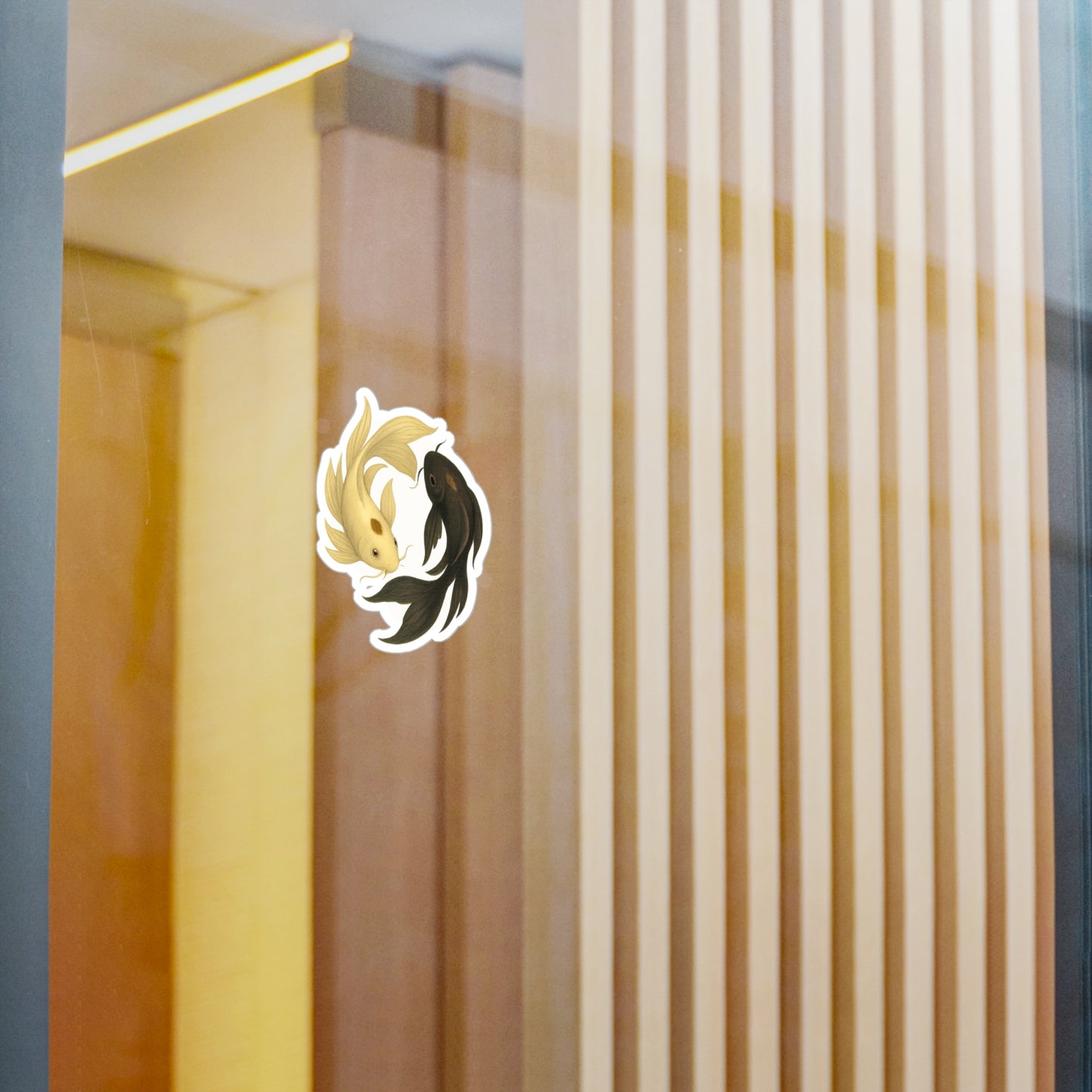 Yin & Yang - Koi Fish Sticker