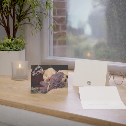 Cuddle Therapy – Cat Greeting Card