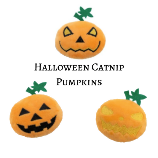 Halloween Pumpkins - Catnip Cat Toy