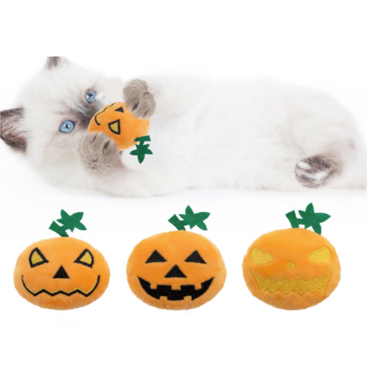 Halloween Pumpkins - Catnip Cat Toy