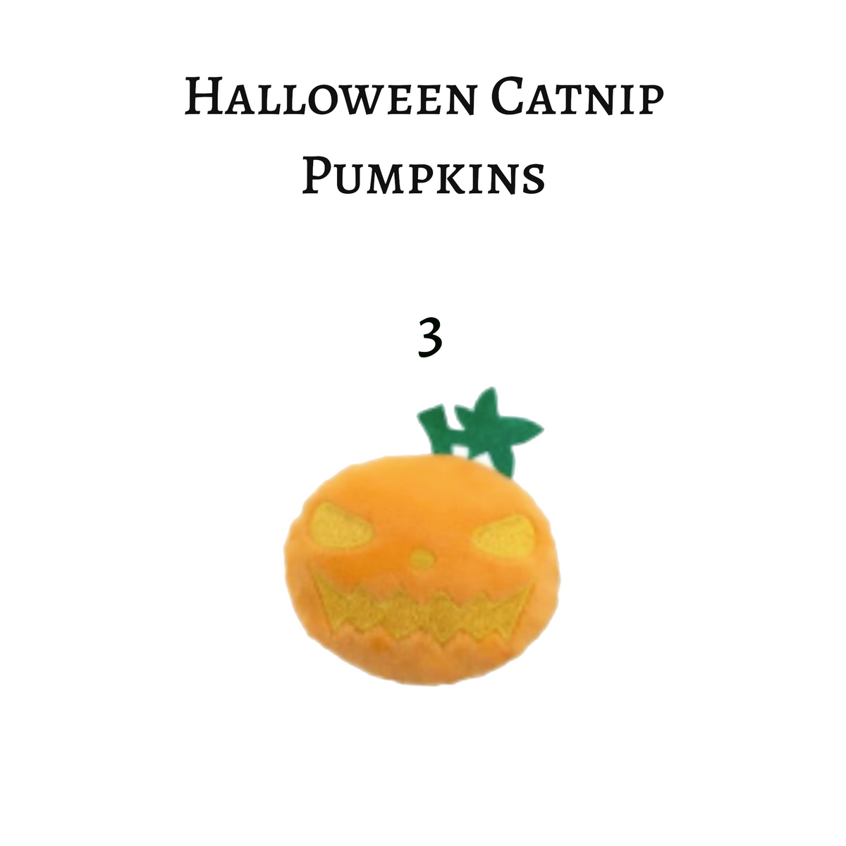 Halloween Pumpkins - Catnip Cat Toy
