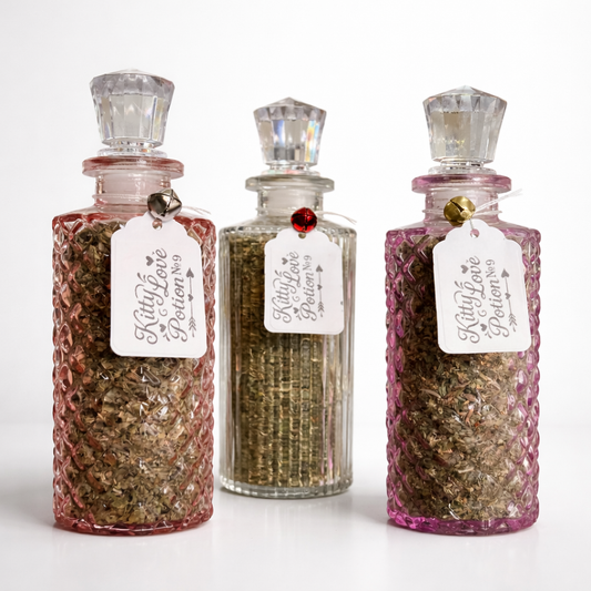 Premium Catnip Bottles – Kitty Love Potion No. 9