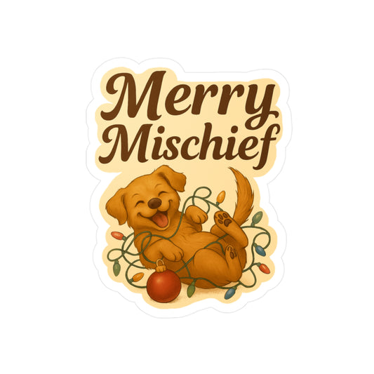Merry Mischief Dog - Limited-time Seasonal Design Sticker