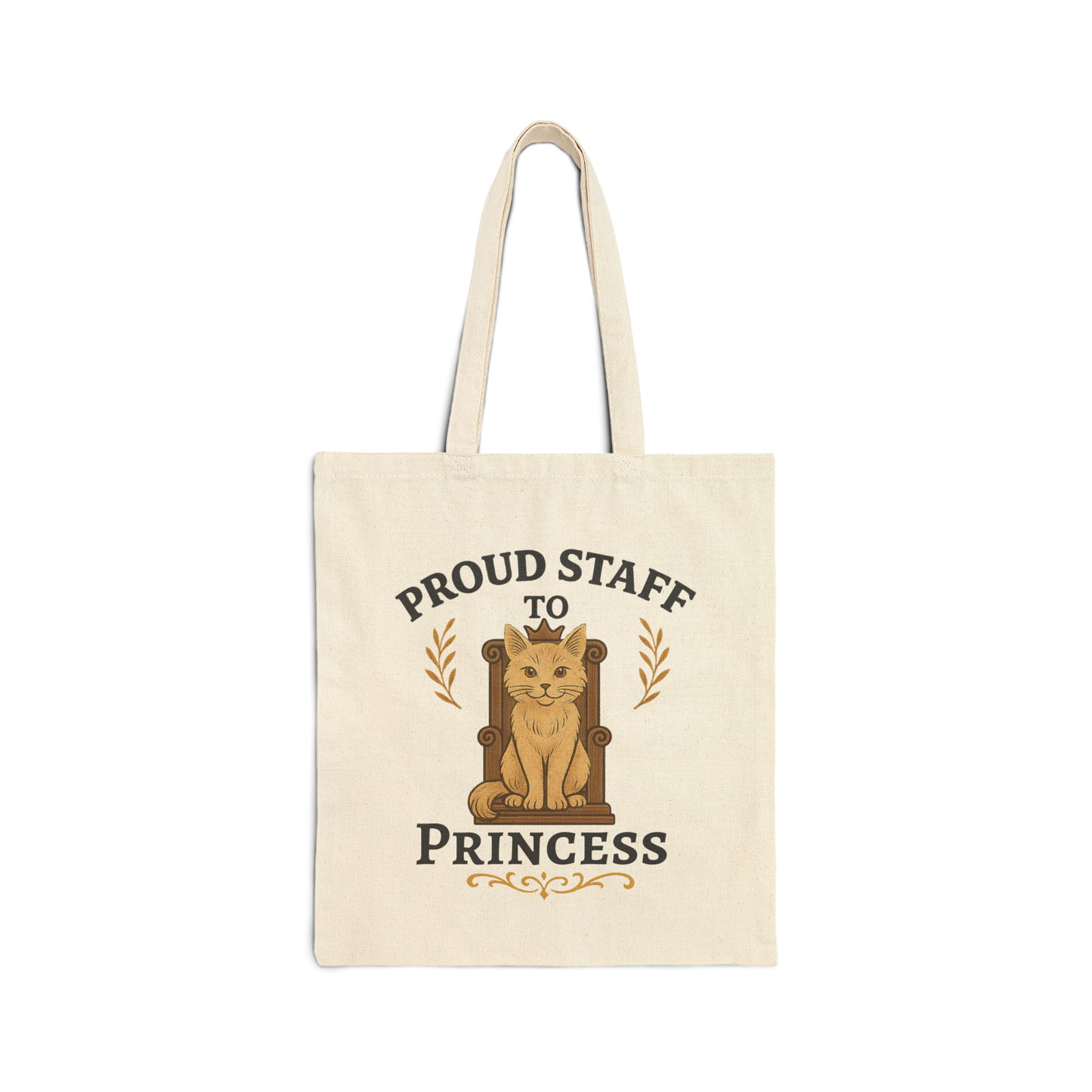 Personalized Proud Staff of the Royal Feline – Custom Cat Name Tote Bag
