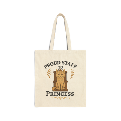 Personalized Proud Staff of the Royal Feline – Custom Cat Name Tote Bag