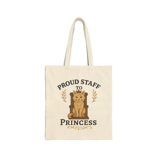 Personalized Proud Staff of the Royal Feline – Custom Cat Name Tote Bag