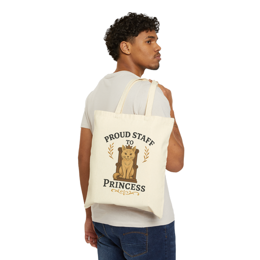 Personalized Proud Staff of the Royal Feline – Custom Cat Name Tote Bag
