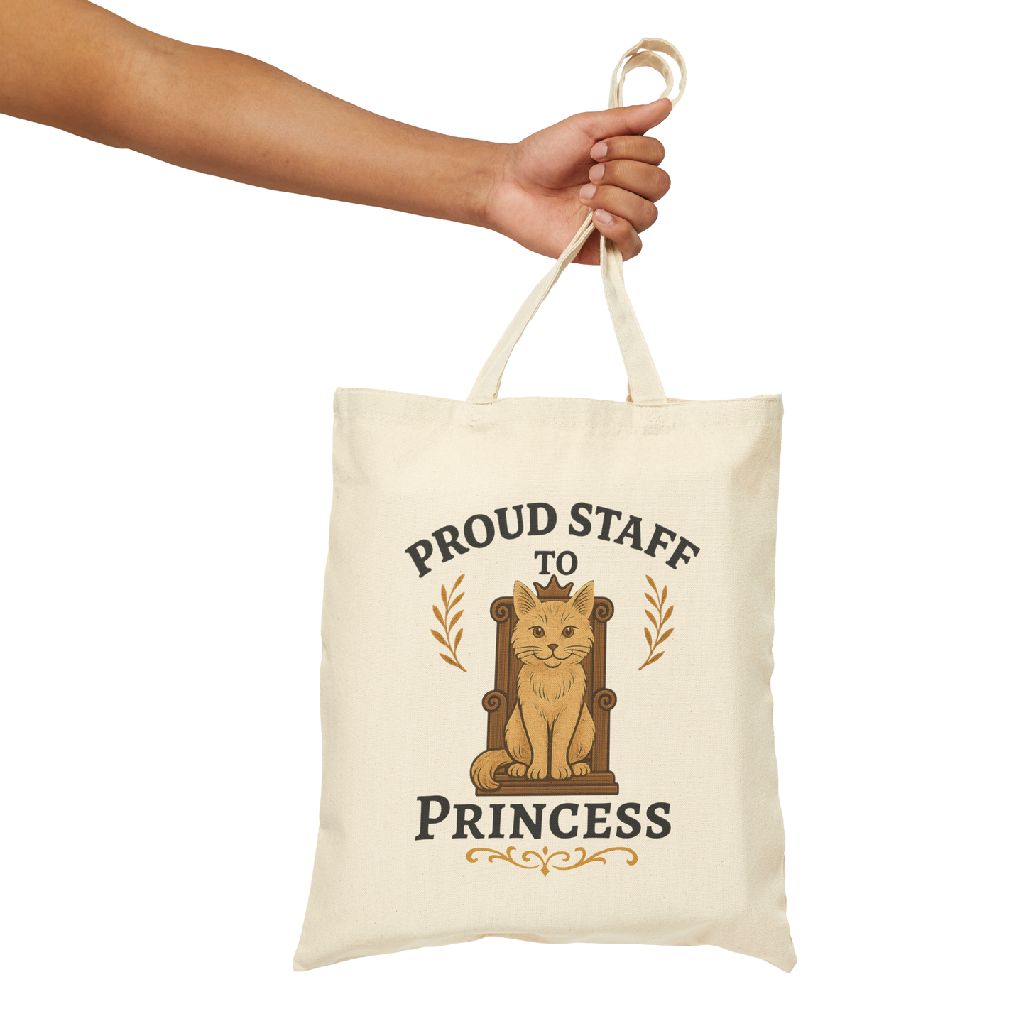 Personalized Proud Staff of the Royal Feline – Custom Cat Name Tote Bag