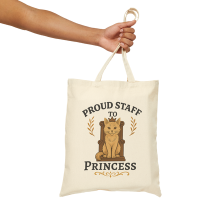 Personalized Proud Staff of the Royal Feline – Custom Cat Name Tote Bag