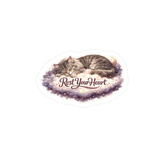Rest Your Heart - Life Lessons, Rainbow Bridge Pet Sticker