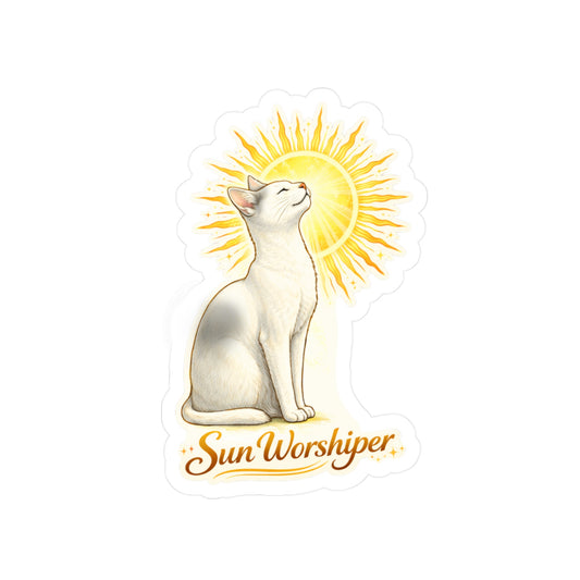Sun Worshiper - Cat Sticker