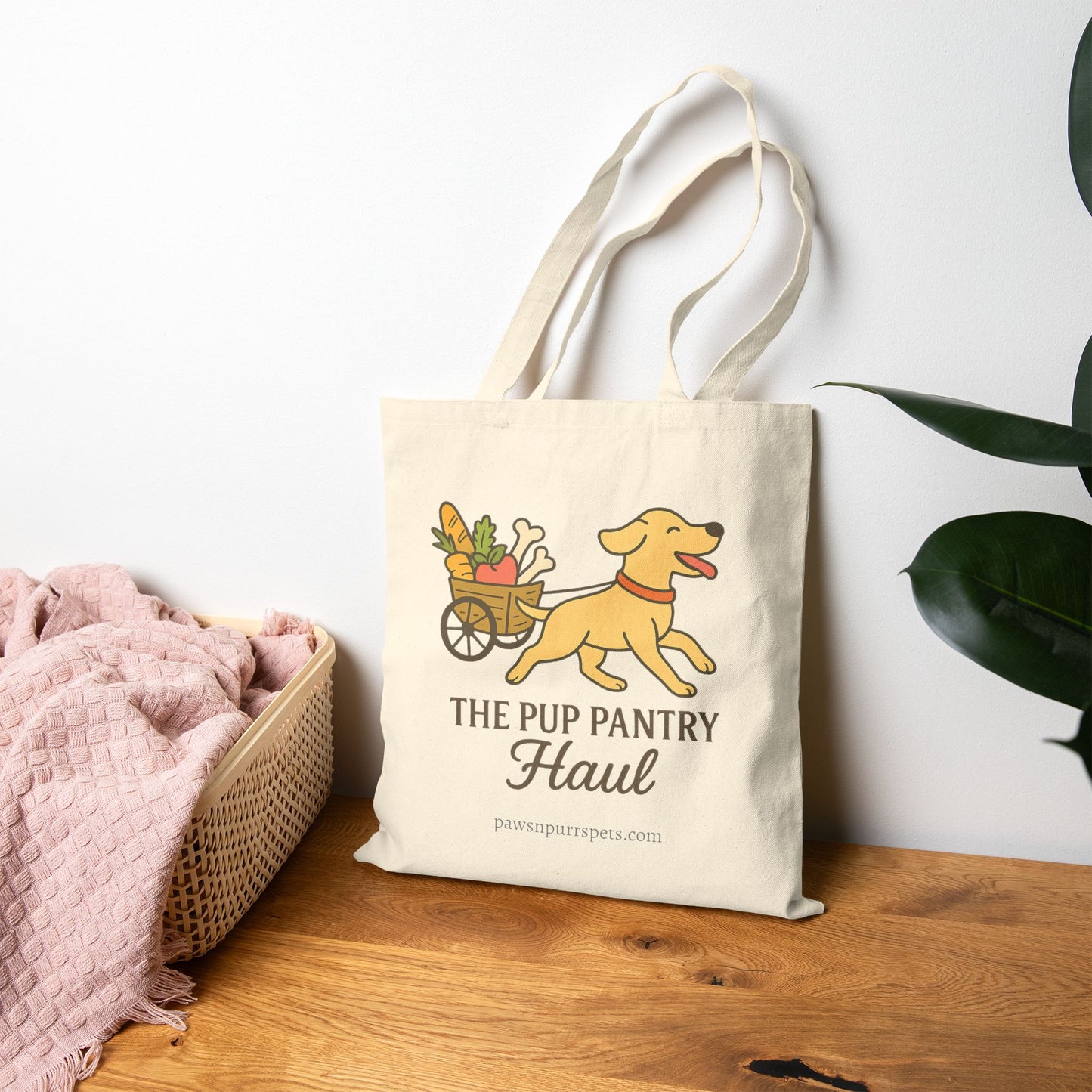 Good Boy Grocery and Pup Pantry Designs - Dog Canvas Tote Bag