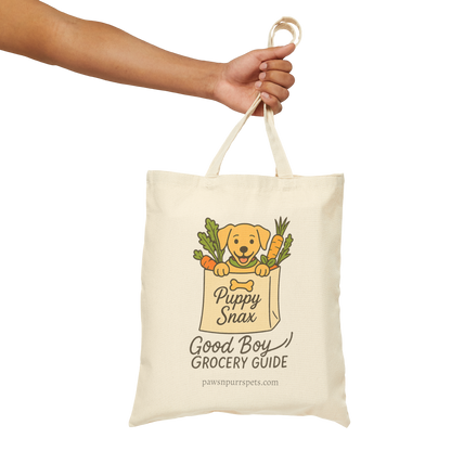 Good Boy Grocery and Pup Pantry Designs - Dog Canvas Tote Bag