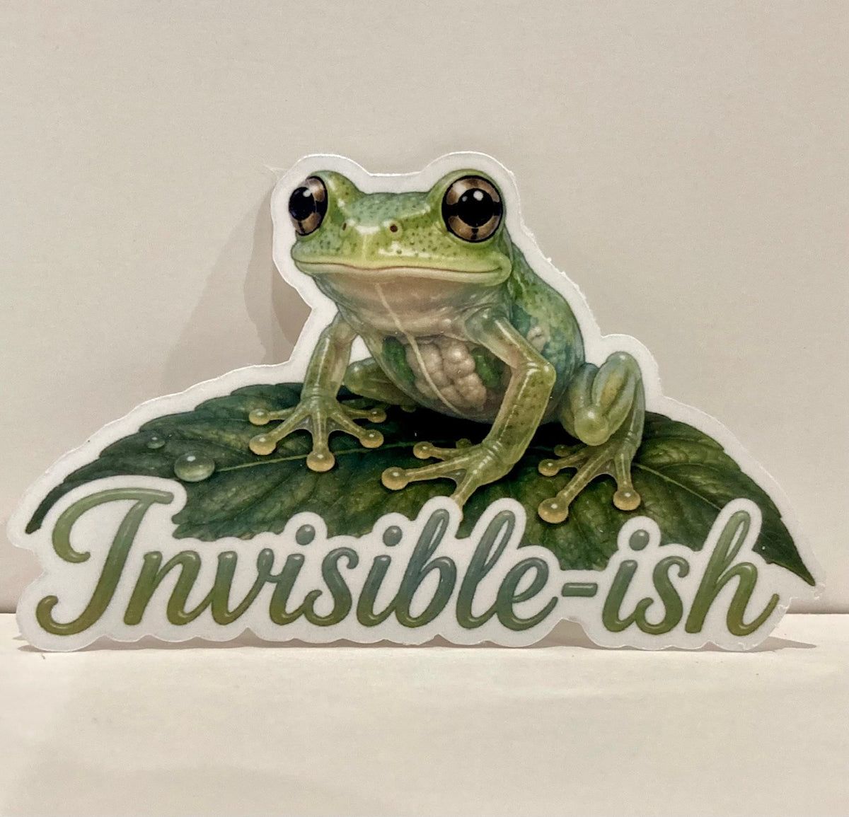 Invisible-ish - Glass Frog Sticker