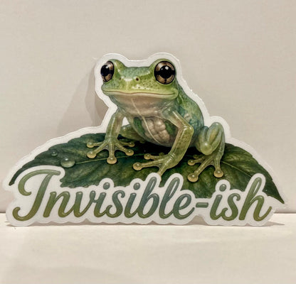 Invisible-ish - Glass Frog Sticker