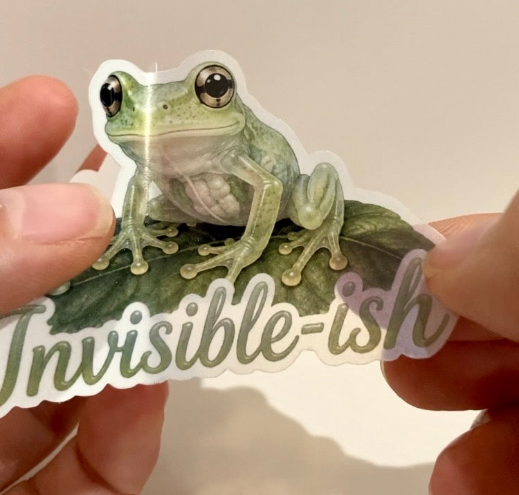 Invisible-ish - Glass Frog Sticker