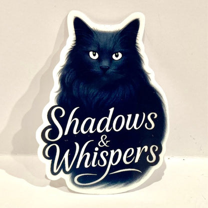 Shadows & Whispers - Russian Blue Cat Sticker