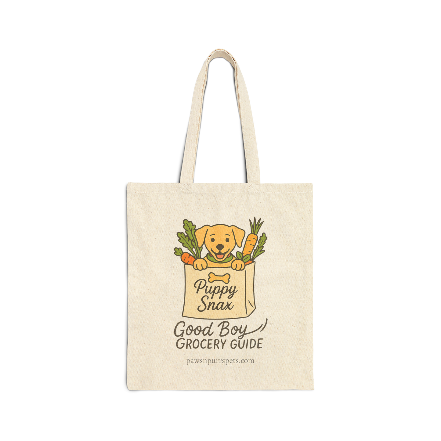 Good Boy Grocery and Pup Pantry Designs - Dog Canvas Tote Bag