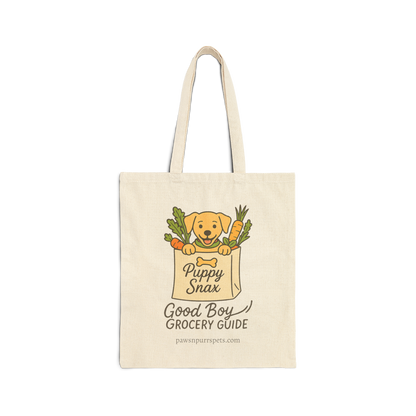 Good Boy Grocery and Pup Pantry Designs - Dog Canvas Tote Bag