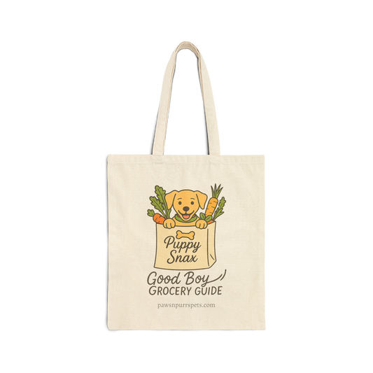 Good Boy Grocery and Pup Pantry Designs - Dog Canvas Tote Bag