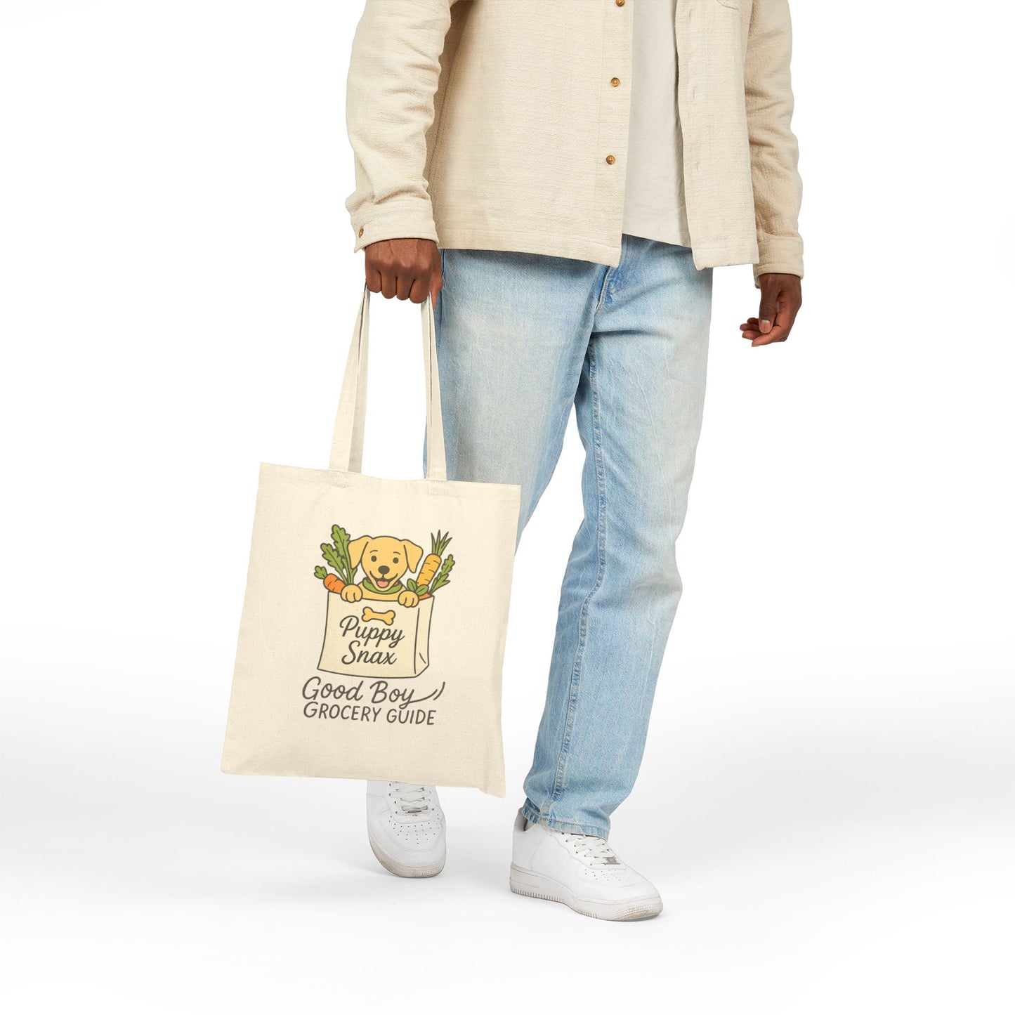 Good Boy Grocery and Pup Pantry Designs - Dog Canvas Tote Bag