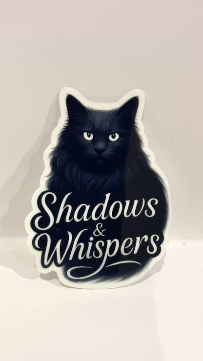 Shadows & Whispers - Russian Blue Cat Sticker