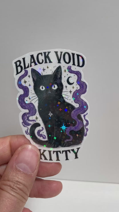 Black Void Kitty - Cat Sticker