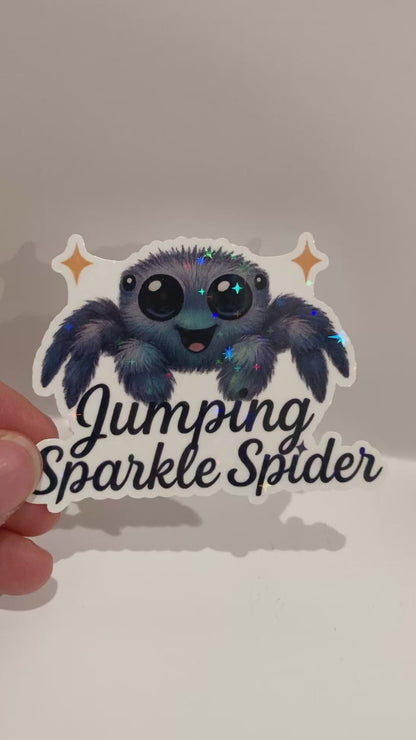 Jumping Sparkle Spider - Royal Jumping Spider Sticker
