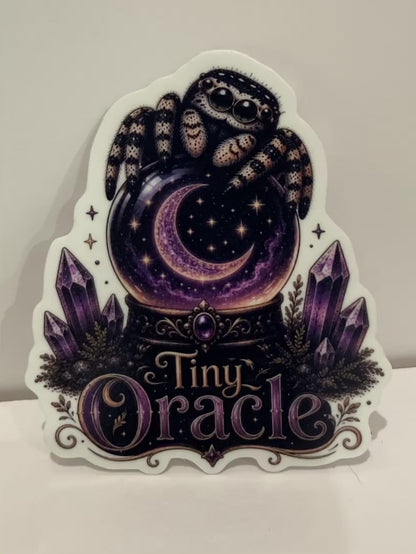 Tiny Oracle - Jumping Spider Halloween Sticker