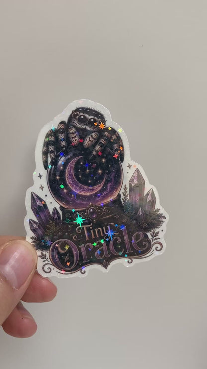 Tiny Oracle - Jumping Spider Halloween Sticker