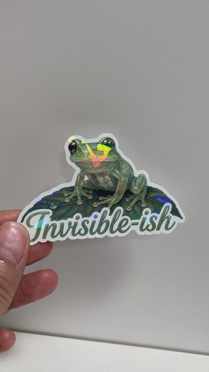 Invisible-ish - Glass Frog Sticker