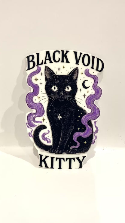 Black Void Kitty - Cat Sticker