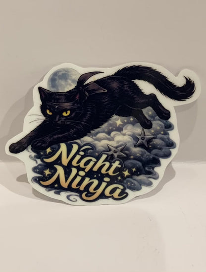 Night Ninja - Cat Sticker