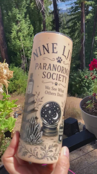 Nine Lives - 20oz Glow-in-the-Dark Steel Tumbler